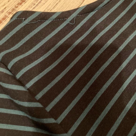 Matilda Jane Women Friends Forever Peyton Dress Roses Stripes Size Small Pockets - Picture 3 of 8